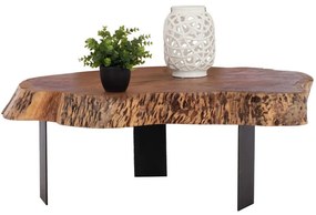 Τραπέζι Σαλονιού Briggs HM8776.11 80-87x50-83x40cm Black-Brown