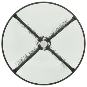 vidaXL Τραπέζι Bistro Ανθρακί Ø80 x 71 εκ. Ατσάλινο