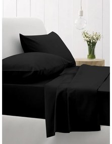 Σετ Σεντόνια Cotton Feelings 111 Black King Size (260x270)