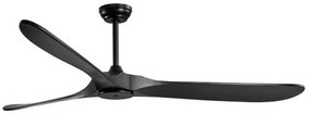 VEVOR 72" Wood Blade Ceiling Fan No Light Remote Control Reversible Motor Black