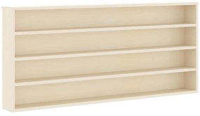 Κάθετο Εκθετήριο Τοίχου με ράφι Μπεζ 80 x 8,5 x 36 εκ.