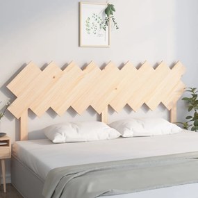 Κεφαλάρι Κρεβατιού 178x3x80,5 εκ. από Μασίφ Ξύλο Πεύκου - Καφέ