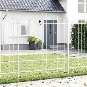 vidaXL Φράχτης Κήπου 3 pcs Λευκό 170 x 215 cm