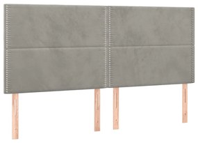 ΚΡΕΒΑΤΙ BOXSPRING ΜΕ ΣΤΡΩΜΑ ΑΝΟΙΧΤΟ ΓΚΡΙ 180X200 ΕΚ. ΒΕΛΟΥΔΙΝΟ 3137797