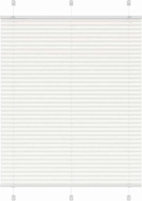 vidaXL Πλισέ περσίδα Λευκό 110x100 cm Πλάτος υφάσματος 109,4 cm