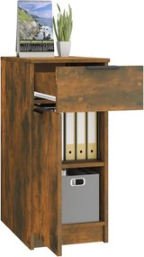 vidaXL Ντουλάπι Γραφείου Καπνιστή Δρυς 33,5x50x75 εκ. Επεξεργ. Ξύλο