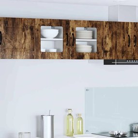 vidaXL Κρεμαστό ντουλάπι κουζίνας 2 pcs Καπνιστό Δρύς 40 x 31 x 40 εκ.