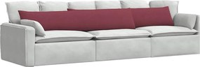vidaXL Μαξιλάρι Καναπέ 2 pcs Κόκκινο 200 x 40 εκ. ύφασμα