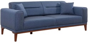 Καναπές - Κρεβάτι Τριθέσιος Liones 867UNQ1372 223x94x82cm Dark Blue