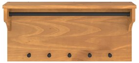 vidaXL Επίτοιχη κρεμάστρα παλτών SANDNES 87x30x42 εκ. Πεύκο μασίφ ξύλο