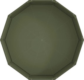 vidaXL Γλάστρα Ελιά Πράσινη 120 x 120 x 35 εκ Ατσάλι