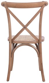 Καρέκλα OWEN Ξύλινη Στοιβαζόμενη Οξιά Dark Honey 45x55,5x90εκ. 45x55.5x90 εκ.