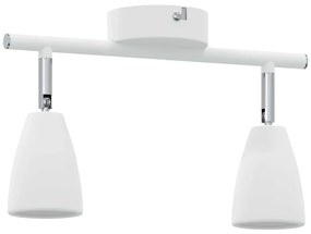 vidaXL Σποτ οροφής Λευκό 25.5 x 8 x 15.5 εκ. Ατσάλι