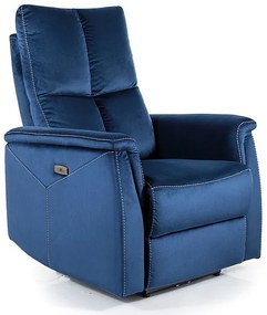 FOTEL ROZKŁADANY NEPTUN VELVET GRANATOWY BLUVEL 86 DIOMMI-80-3066