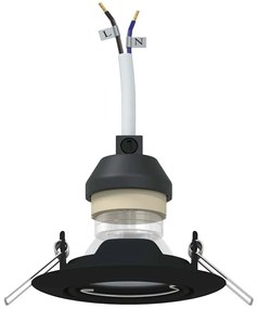 vidaXL Spotlights με προβολείς 12 pcs Μαύρο 9 x 9 εκ. Μέταλλο