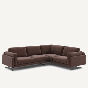 Γωνιακός καναπές από λινό βελούδο, César