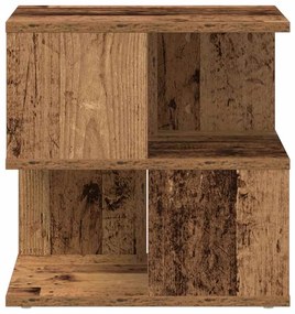 vidaXL Τραπεζάκι Πλευράς Παλαιό ξύλο 40 x 40 x 40 cm