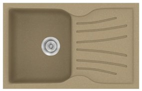 Sanitec Classic 327 Metallic Cream Ένθετος Νεροχύτης