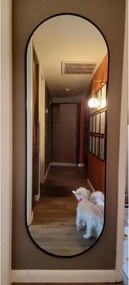 Stewehome Διακοσμητικός καθρέφτης τοίχου MDF οβάλ 180x60 cm