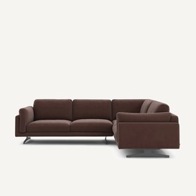 Γωνιακός καναπές από λινό βελούδο, César