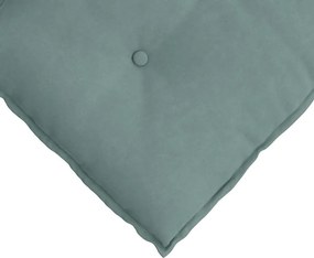 vidaXL Μαξιλάρι Πλάτης Θαλασσί 50 x 45 εκ. Υφασμάτινο Κορντουρά