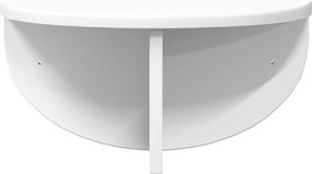 vidaXL Ράφι Τοίχου Επιτοίχιο Λευκό 38 x 19 x 19 εκ Επεξεργασμένο ξύλο