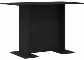 vidaXL Τραπεζαρία Μαύρη δρυς 110 x 60 x 75 cm Επεξεργασμένο ξύλο
