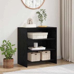 vidaXL Πλευρική Ντουλάπα Μαύρη Δρυς 70x41x75 εκ Επεξεργασμένο Ξύλο
