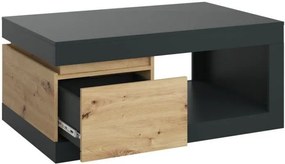 Τραπεζάκι σαλονιού Glimmer Plus-Fusiko-Mavro