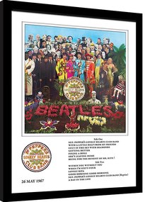 Κορνιζαρισμένη αφίσα The Beatles - Sgt Pepper