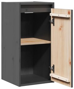 vidaXL Ντουλάπι Τοίχου Γκρι 30 x 30 x 60 εκ. από Μασίφ Ξύλο Πεύκου