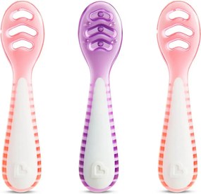 Κουτάλια Φαγητού (Σετ 3τμχ) Munchkin Gentle Dip Pink-Purple