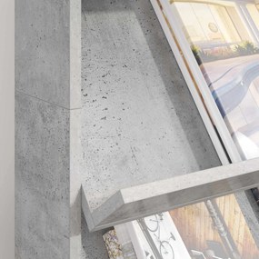 VidaXL Ράφι Περιοδικών Σκυρόδεμα Γκρι 70 x 41 x 126 εκ.