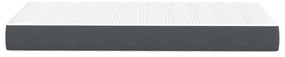 vidaXL Στρώμα Κρεβατιού με στρώμα Γκρι 90 x 190 cm ύφασμα