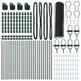 vidaXL Στύλος Περιφράξεων Γκρι 50 x 0,8 μ (25 mm πλέγμα)