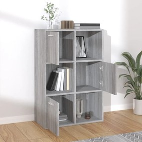 vidaXL Ντουλάπι Αποθήκευσης Γκρι Sonoma 60 x 29,5 x 90 εκ.