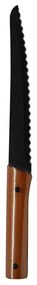 Μαχαίρι Ψωμιού Με Ξύλινη Λαβή 809639 33cm Black Ankor Ανοξείδωτο Ατσάλι