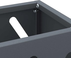 vidaXL Βάση ομπρέλας βροχής Ανθρακί 28 x 12 x 41 εκ Ατσάλι