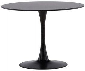 Τραπέζι Dallas 3243, Μαύρο, 74cm, Ινοσανίδες μέσης πυκνότητας, Μέταλλο | Epipla1.gr