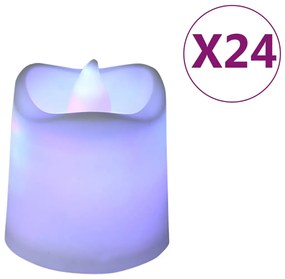 vidaXL Ρεσώ Χωρίς Φλόγα Ηλεκτρικά LED 24 τεμ. Πολύχρωμα
