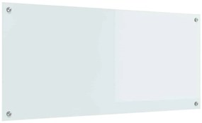 vidaXL Πίσω Πάνελ Κουζίνας Λευκό 110 x 50 x 0.6 εκ. σκληρυμένο γυαλί