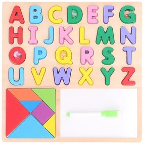 Εκπαιδευτικό Ξύλινο Παιχνίδι Αλφάβητος - Wooden Game Alphabet