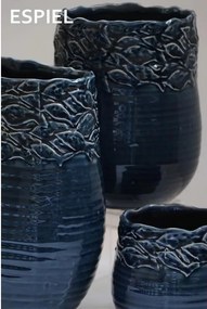 Διακοσμητικό Βάζο Espiel Fishes Blue PIM145