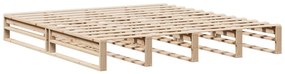 vidaXL Κρεβάτι Βιβλιοθήκη Χωρίς Στρώμα 180x200 εκ Μασίφ Ξύλο