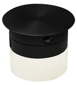 Βάση Από Σύστημα Φωτισμού 19152 Φ10 3W 3000K 95Lm Black Στρόγγυλο Αλουμίνιο