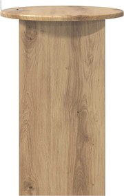 vidaXL Τραπεζάκι Πλευράς Artisan Δρυς Ø 39,5 x 55 εκ.