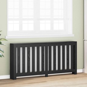 vidaXL Καπάκι Καλοριφέρ Μαύρη Δρυς 175 x 20 x 82 cm Επεξεργασμένο Ξύλο