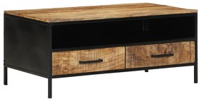 vidaXL Τραπεζάκι Καφέ 90x50x40 cm Μασίφ Ξύλο Ρουστίκ Μάνγκο