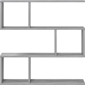 vidaXL Ράφι Τοίχου Γκρι Sonoma 80 x 12 x 79,5 εκ
