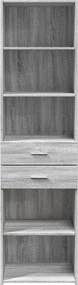 vidaXL Ντουλάπι Γκρι Sonoma 50x42,5x185 εκ. από Επεξεργασμένο Ξύλο